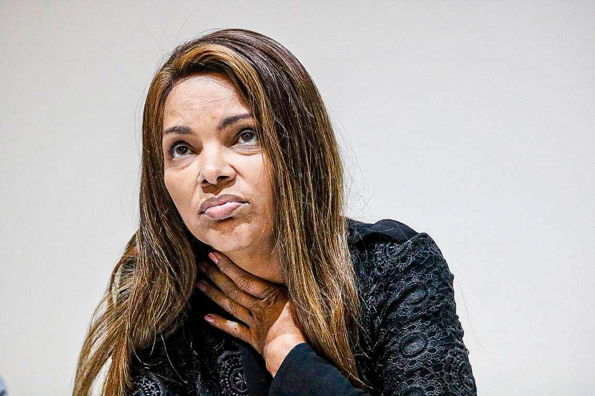 Rio de Janeiro -25 06 2019 A deputada federal Flordelis (PSD) fala sobre a morte de seu marido, o pastor Anderson do Carmo. (Foto: Fernando Frazão Ag.Brasil