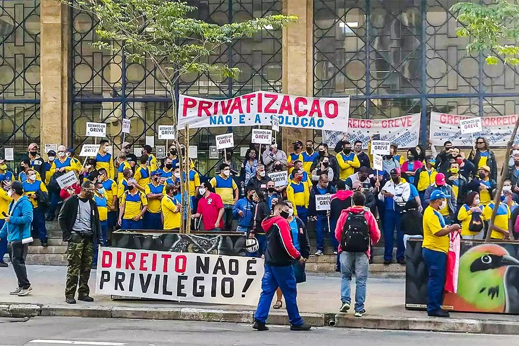 Manifestação realizada em Campinas Greve - Correios