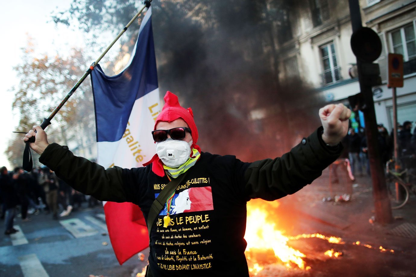 Protestos na França contra a nova lei de segurança nacional