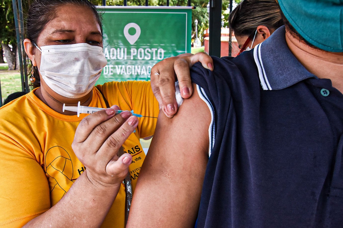 Dia D de Vacinação contra influenza Manaus – 07.11.2020 Dia D de Vacinação contra influenza Foto: Ingrid Anne/Semcom