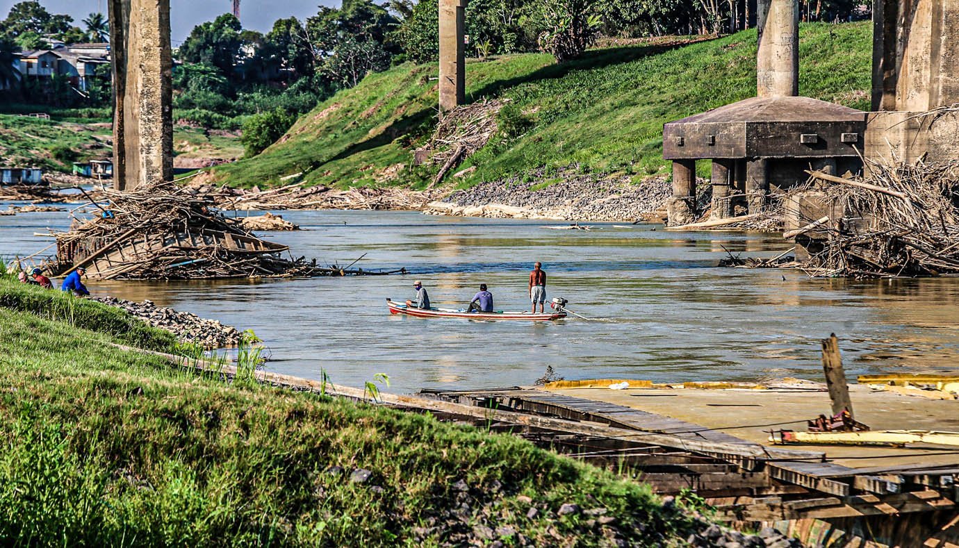 Período de estiagem no rio Acre, em Rio Branco (Foto: Sérgio Vale/Amazônia Real/19/08/2020)