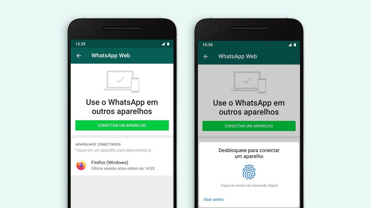 WhatsApp - autenticação biométrica 2