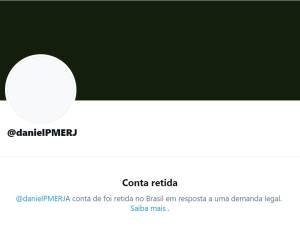 Twitter bloqueado Daniel Silveira