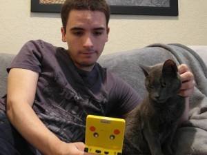 Chris Torres e seu gato Marty, inspiração para o Nyan Cat