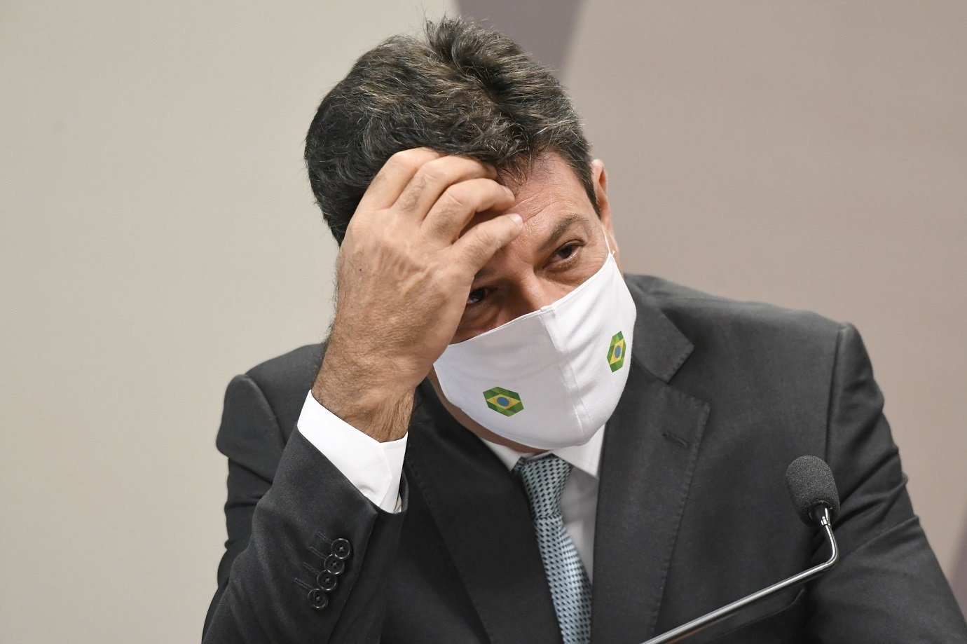 Ex-ministro de Estado da Saúde, Luiz Henrique Mandetta depõe na CPI da Covid
