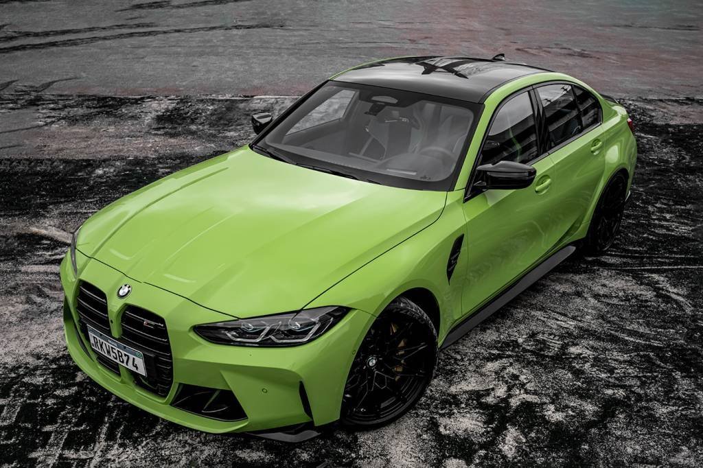 BMW M3 Competition Track na cor verde