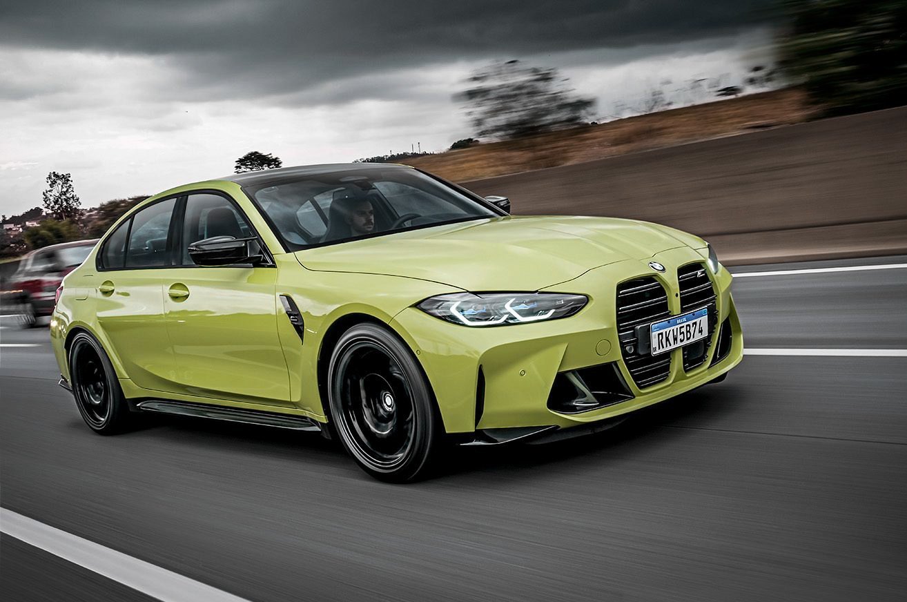 BMW M3 Competition Track na cor verde