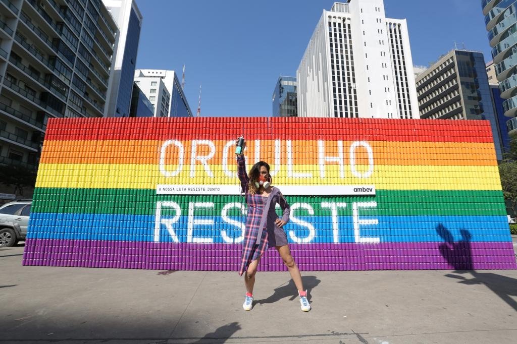 Ambev: mural LGBTI+ em São Paulo