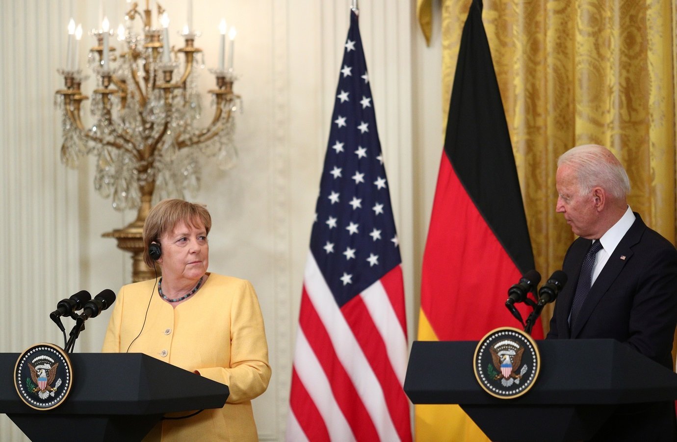 Joe Biden e Angela Merkel se reúnem na Casa Branca