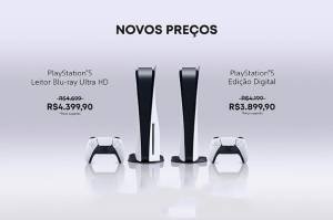 PS5 novos preços