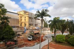 Foto da obra do Novo Museu do Ipiranga que será inaugurado em setembro de 2022