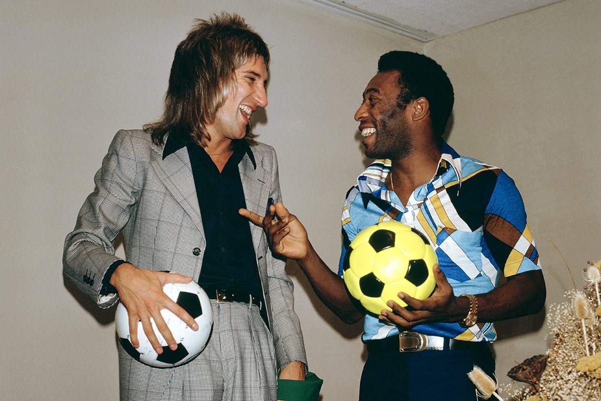 Rod Stewart e Pelé