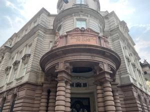 Fachada do Museu do Café em Santos que acaba de ser reformada