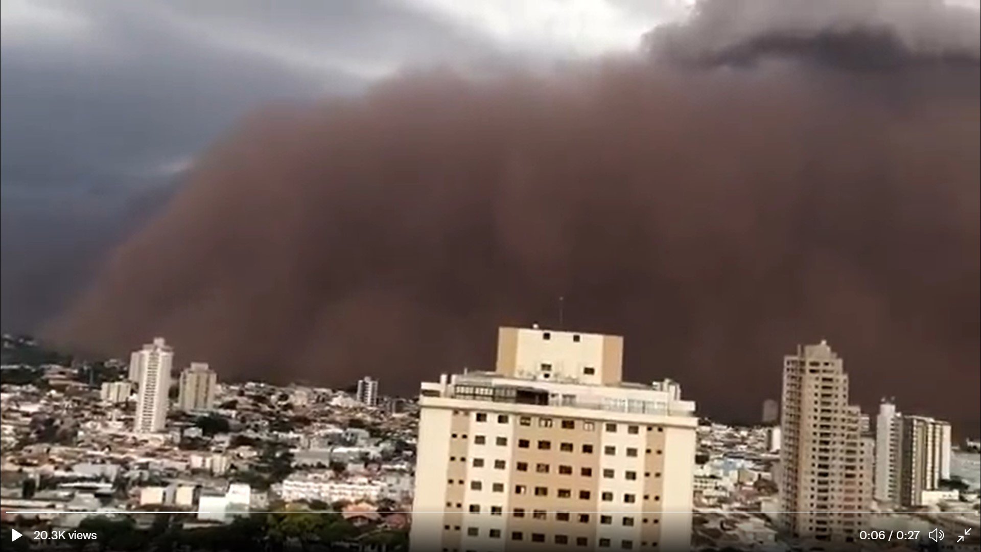 Nuvem de poeira atinge cidades do interior paulista na tarde deste domingo  | Exame