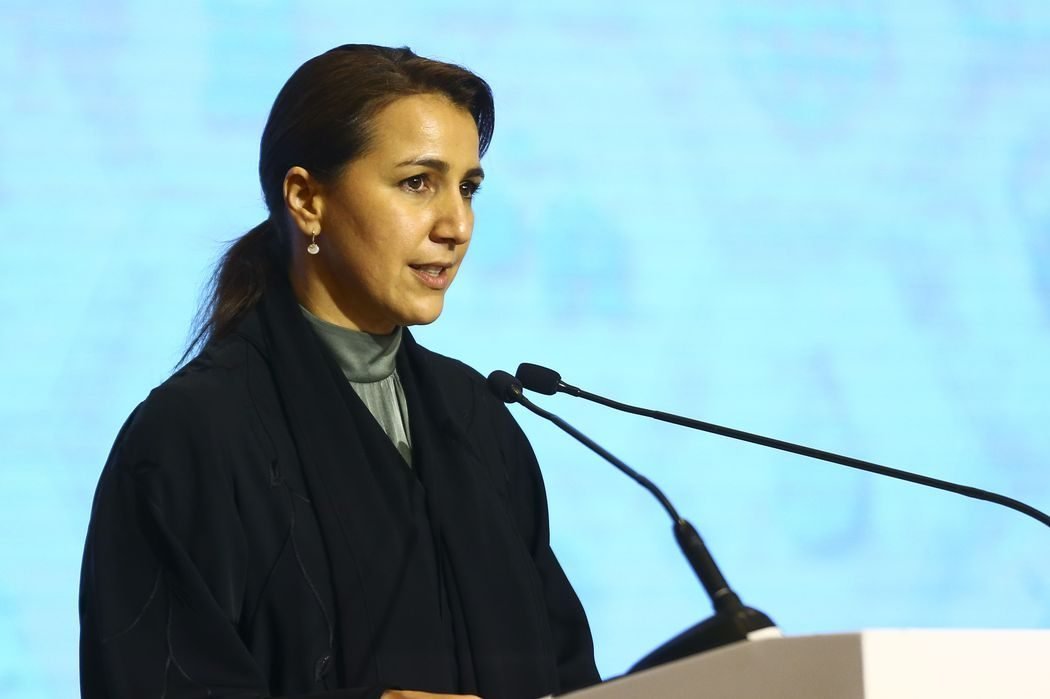 ministra de Mudanças Climáticas e Meio Ambiente dos Emirados Árabes, Mariam Almheiri