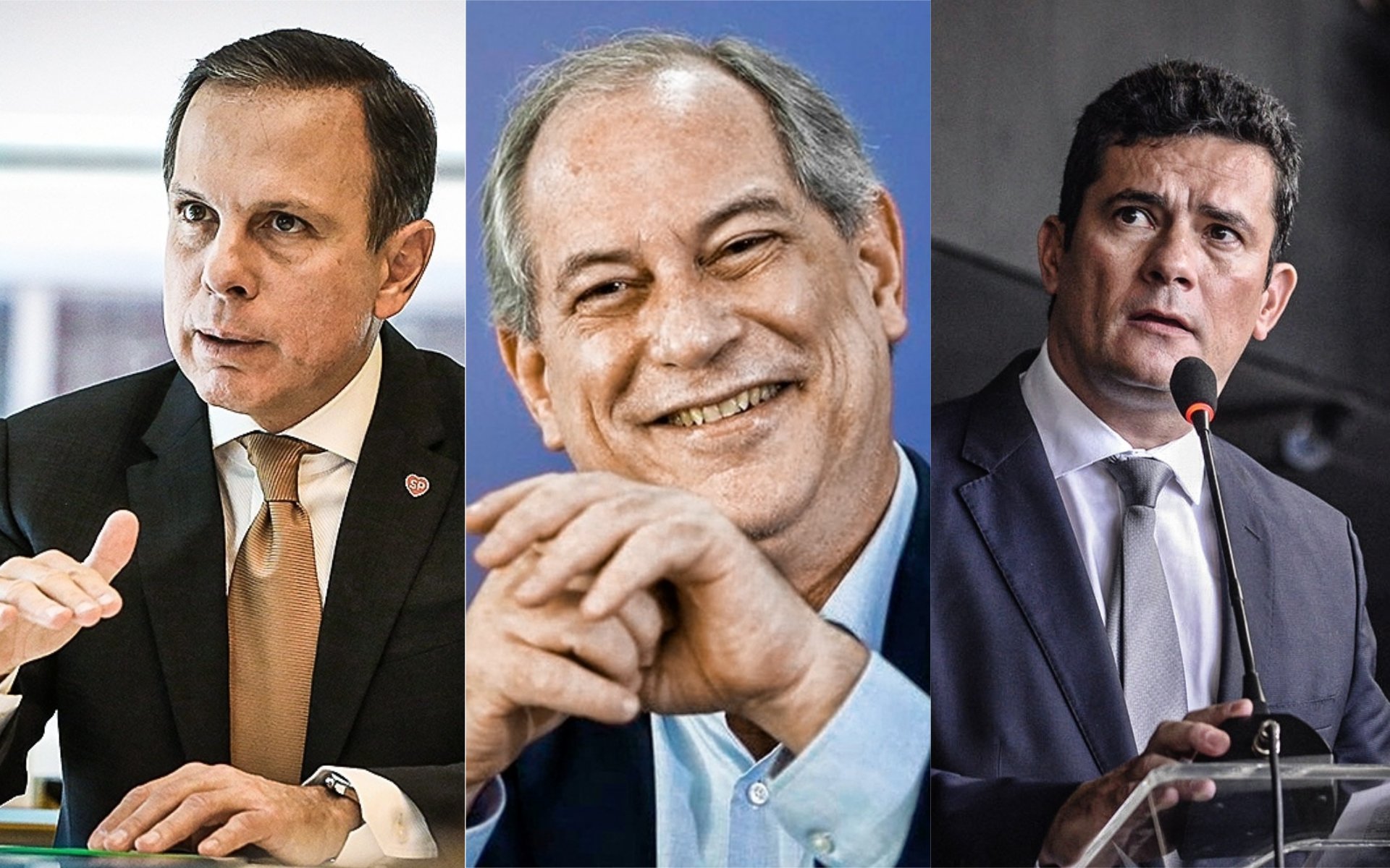 Terceira via? Doria, Ciro Gomes e Sergio Moro participam na corrida eleitoral de 2022