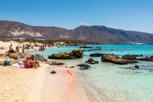 Praia Elafonissi, Creta, Grécia