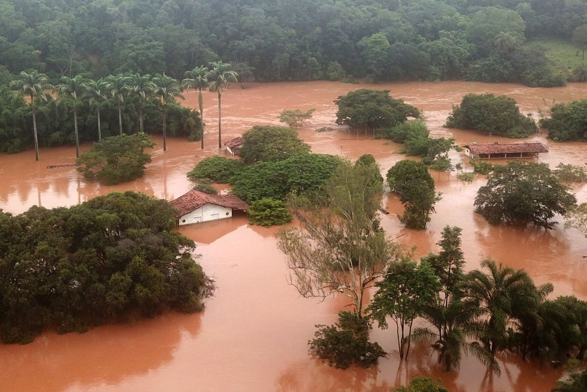 Juatuba, em Minas Gerais: área foi fortemente afetada pelas chuvas dos últimos dias