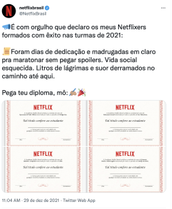 Print da Netflix Marketing